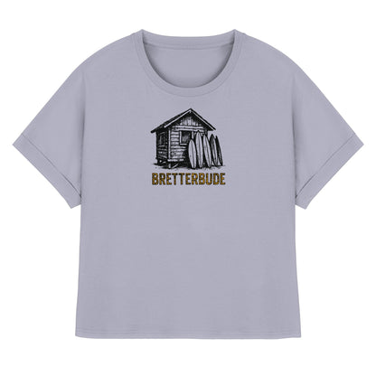 Achtung Bretterbude - Womens Organic Rolled Sleeves T-Shirt