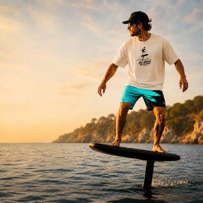 Pumpfoil-No Wind. No Problem. Boxy-T-Shirt für Herren