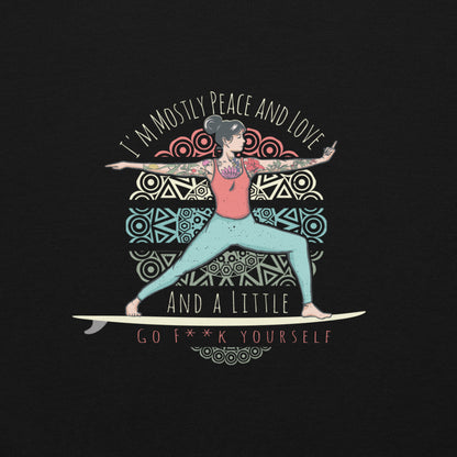 SUP Yoga- Peace and Love Damen Hoodie