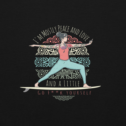 SUP Yoga- Peace and Love Damen Hoodie