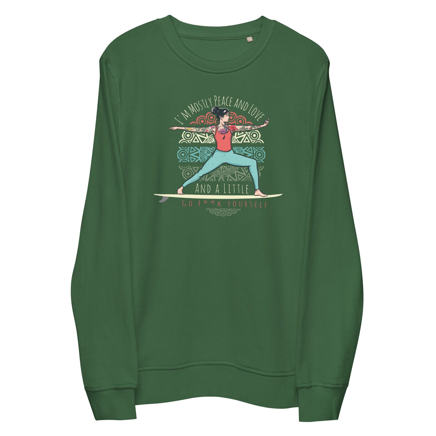 SUP-Yoga Peace and Love - Organic Sweatshirt