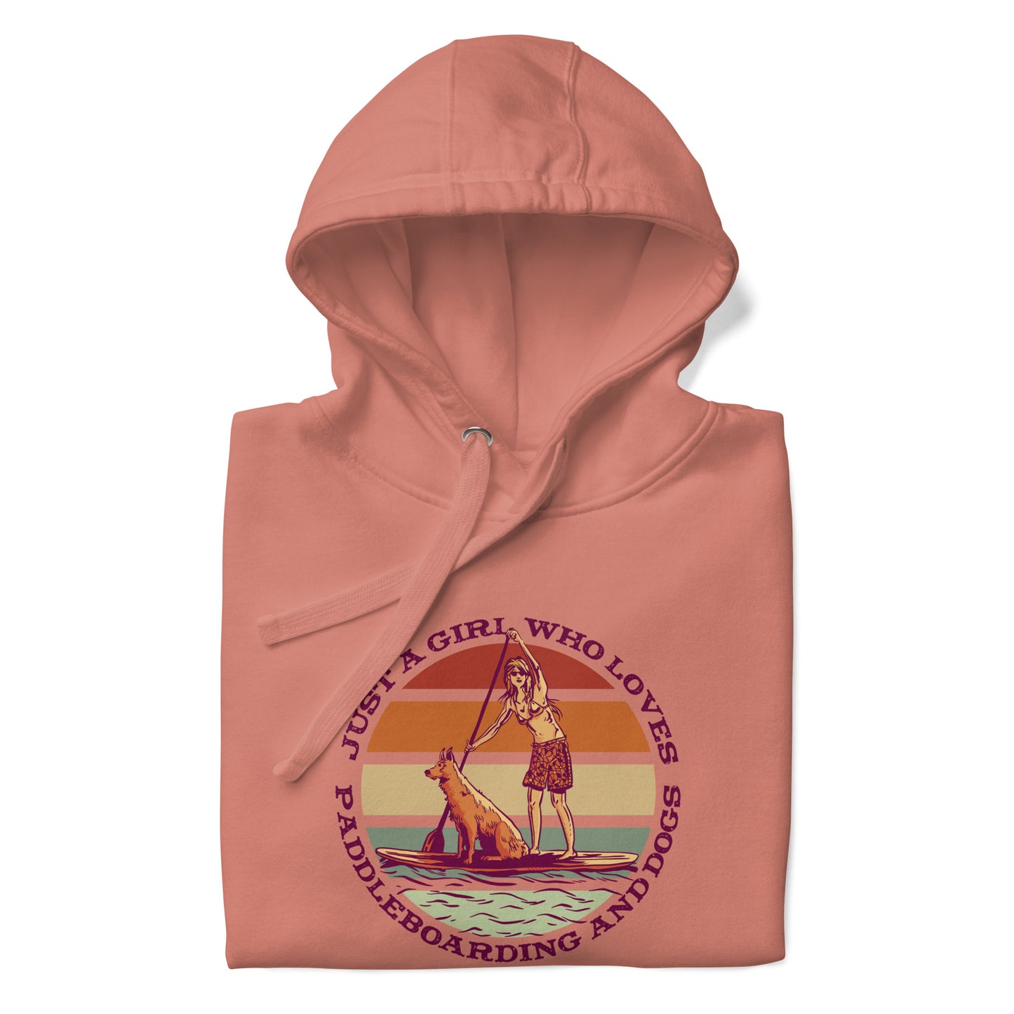 Just A Girl Who Loves Paddleboarding And Dogs SUP Hoodie