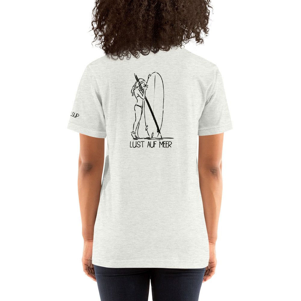 Lust auf Meer SUP-Girl - unisex Premium Shirt-Backprint