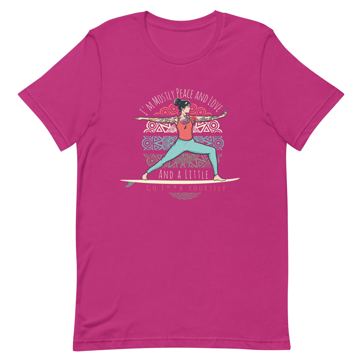 SUP-Yoga Peace and Love - Ladies Shirt