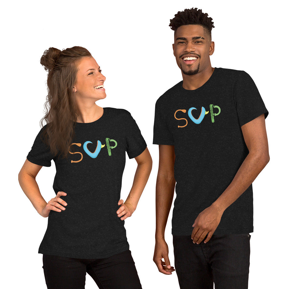 SUP- die lustigen Drei unisex-T-Shirt