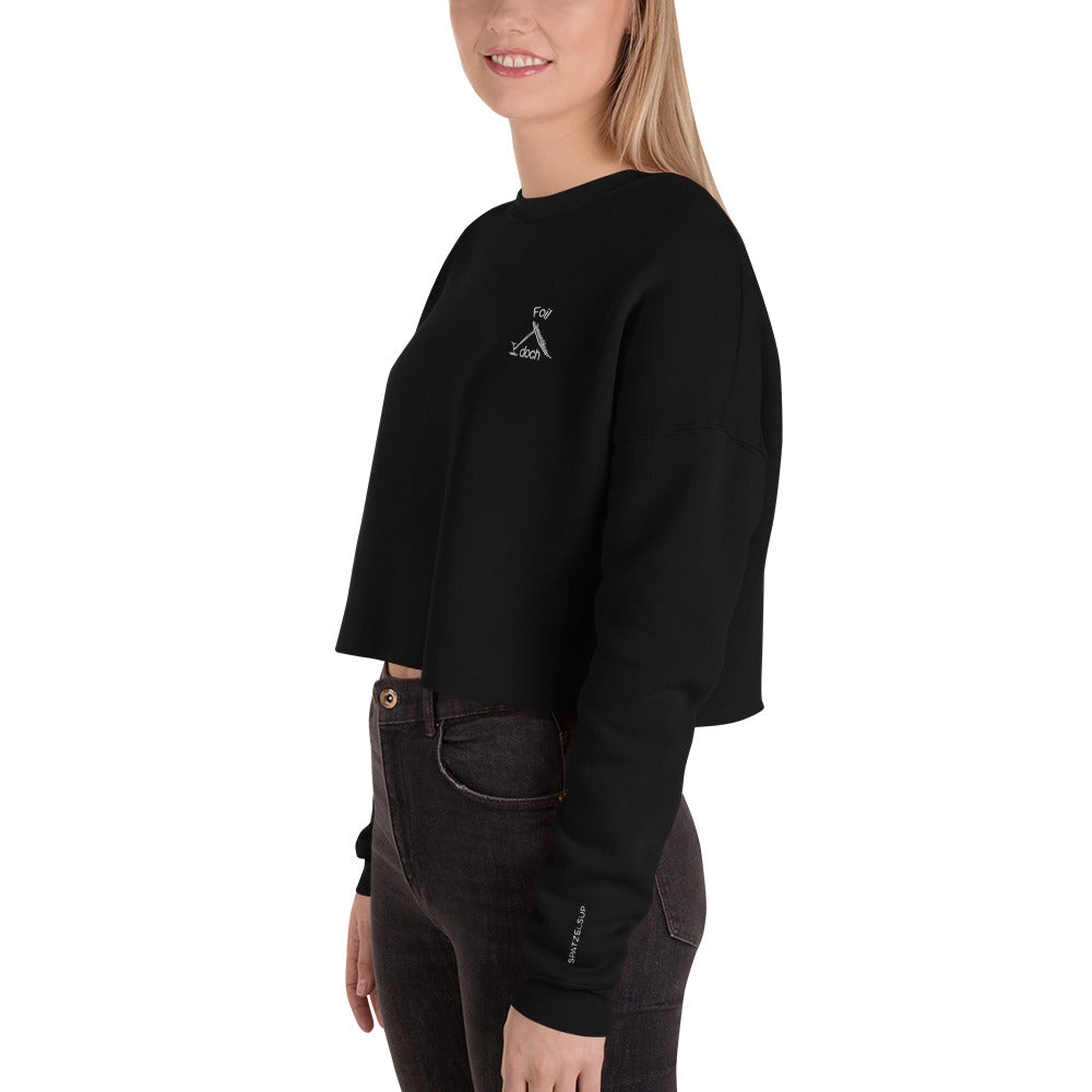 Foil doch Crop-Sweatshirt