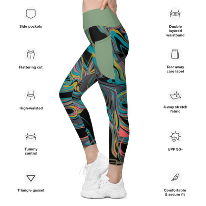 Stand Up Paddling- My way to be free SUP Leggings mit Taschen