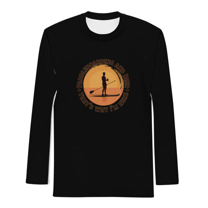 Paddleboarding & Beer-That´s Why I´m Here Herren-Rash-Guard