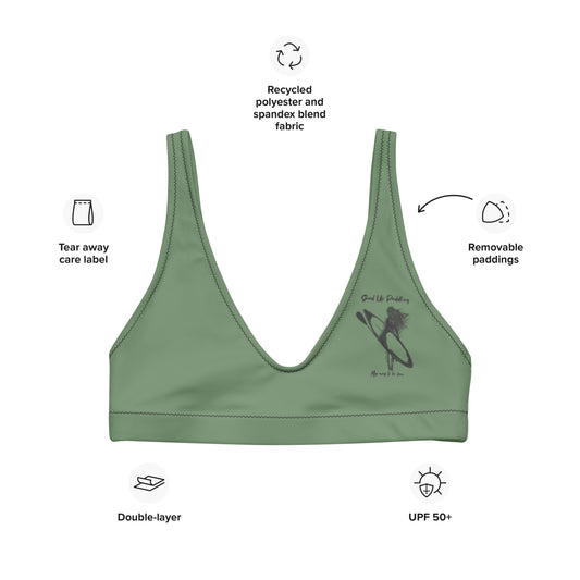 Stand Up Paddling- My way to be free recyceltes gepolstertes-Bikini-Oberteil