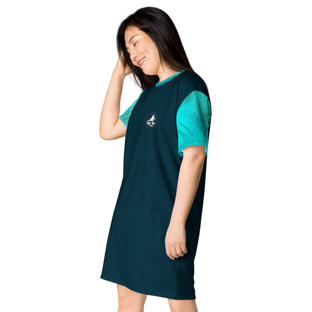 T-Shirt-Kleid Spatzelsup Neon-Palms