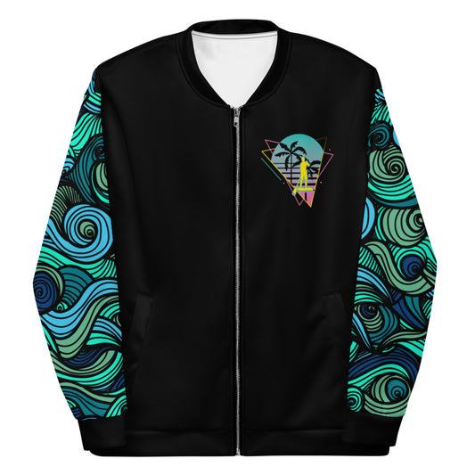 SUP-Neon Wave die Unisex Bomberjacke