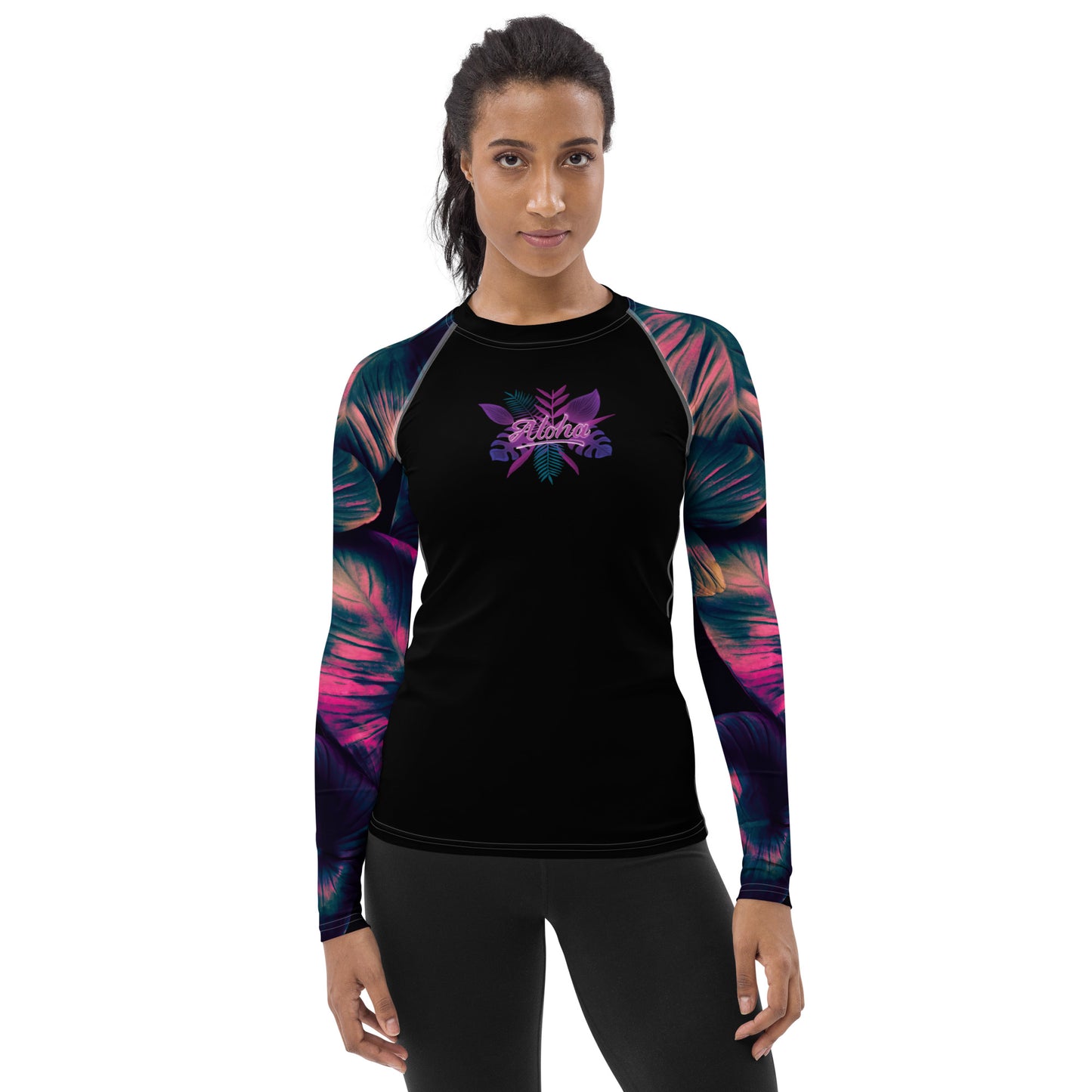 Aloha Spatzelsup Neon Flower das Damen UV-Shirt