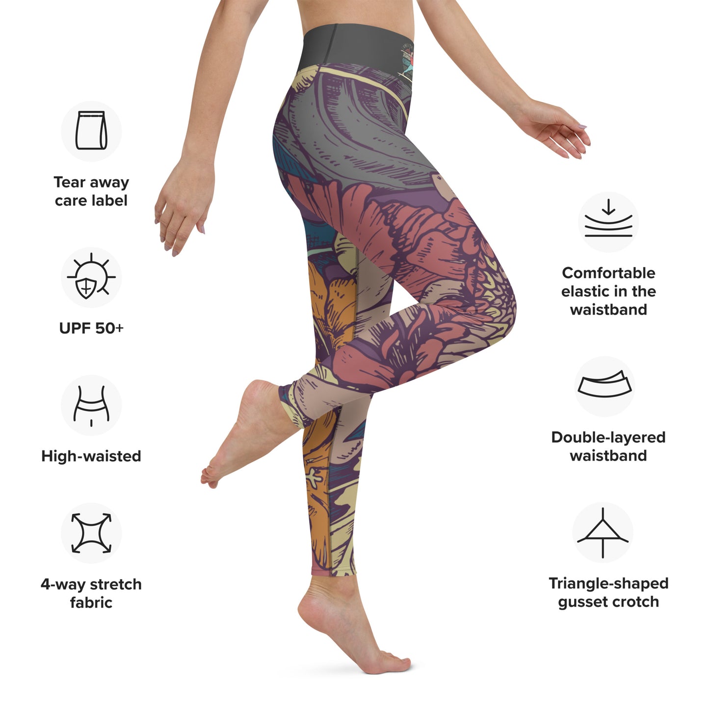 SUP-Yoga-Peace and Love Leggings