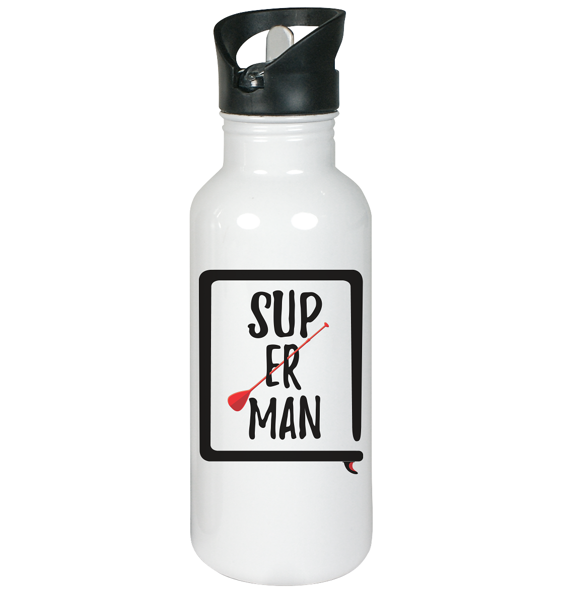 SUP ER MAN  - Edelstahl-Trinkflasche