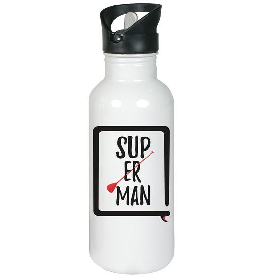 SUP ER MAN  - Edelstahl-Trinkflasche