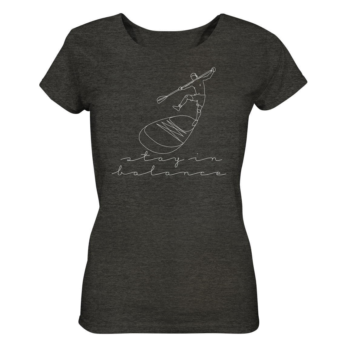 Stay In Balance - Ladies Organic Shirt (meliert)