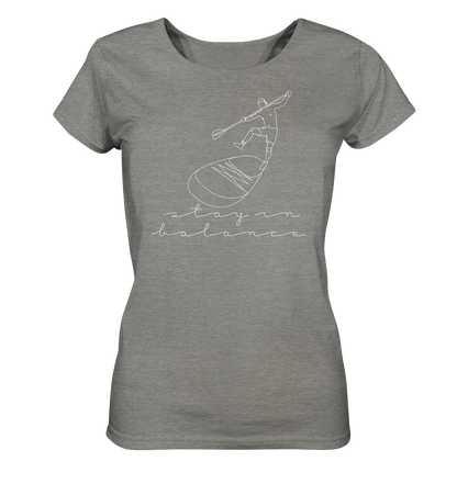 Stay In Balance - Ladies Organic Shirt (meliert)