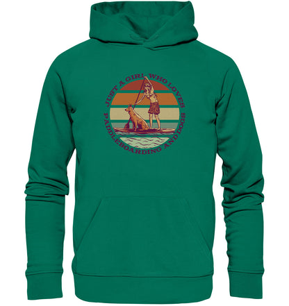 Just A Girl Who Loves Paddleboarding And Dogs SUP - Organic Hoodie