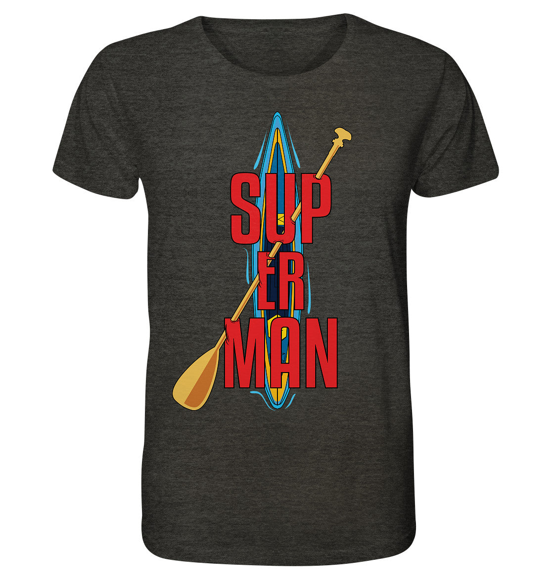 SUP ER MAN - Organic Shirt (meliert)