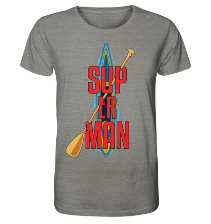 SUP ER MAN - Organic Shirt (meliert)