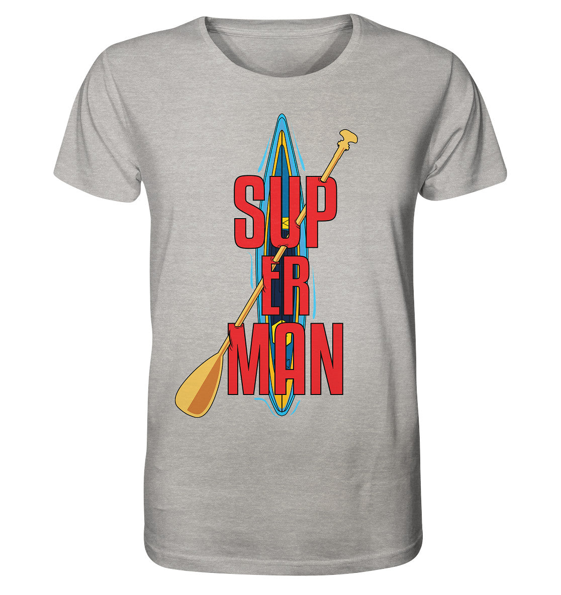 SUP ER MAN - Organic Shirt (meliert)