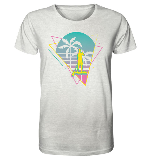 SUP-Neon Rider - Organic Shirt (meliert)