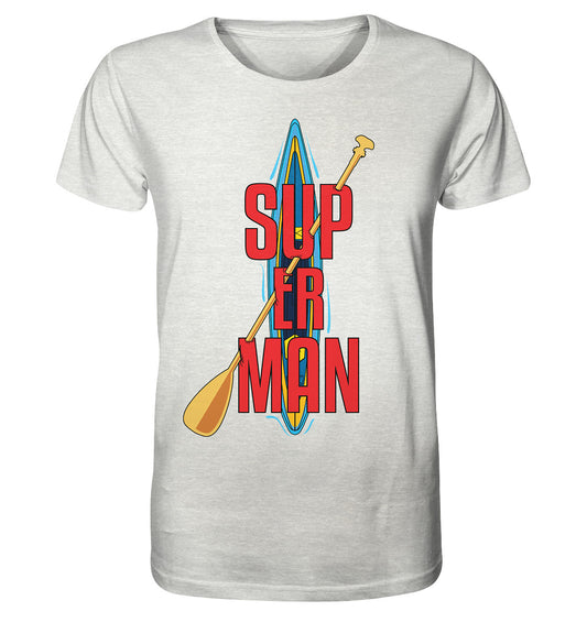 SUP ER MAN - Organic Shirt (meliert)
