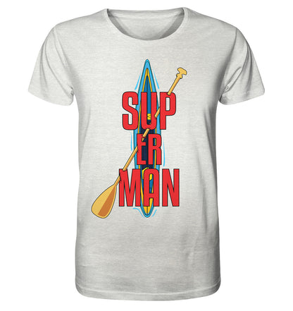 SUP ER MAN - Organic Shirt (meliert)