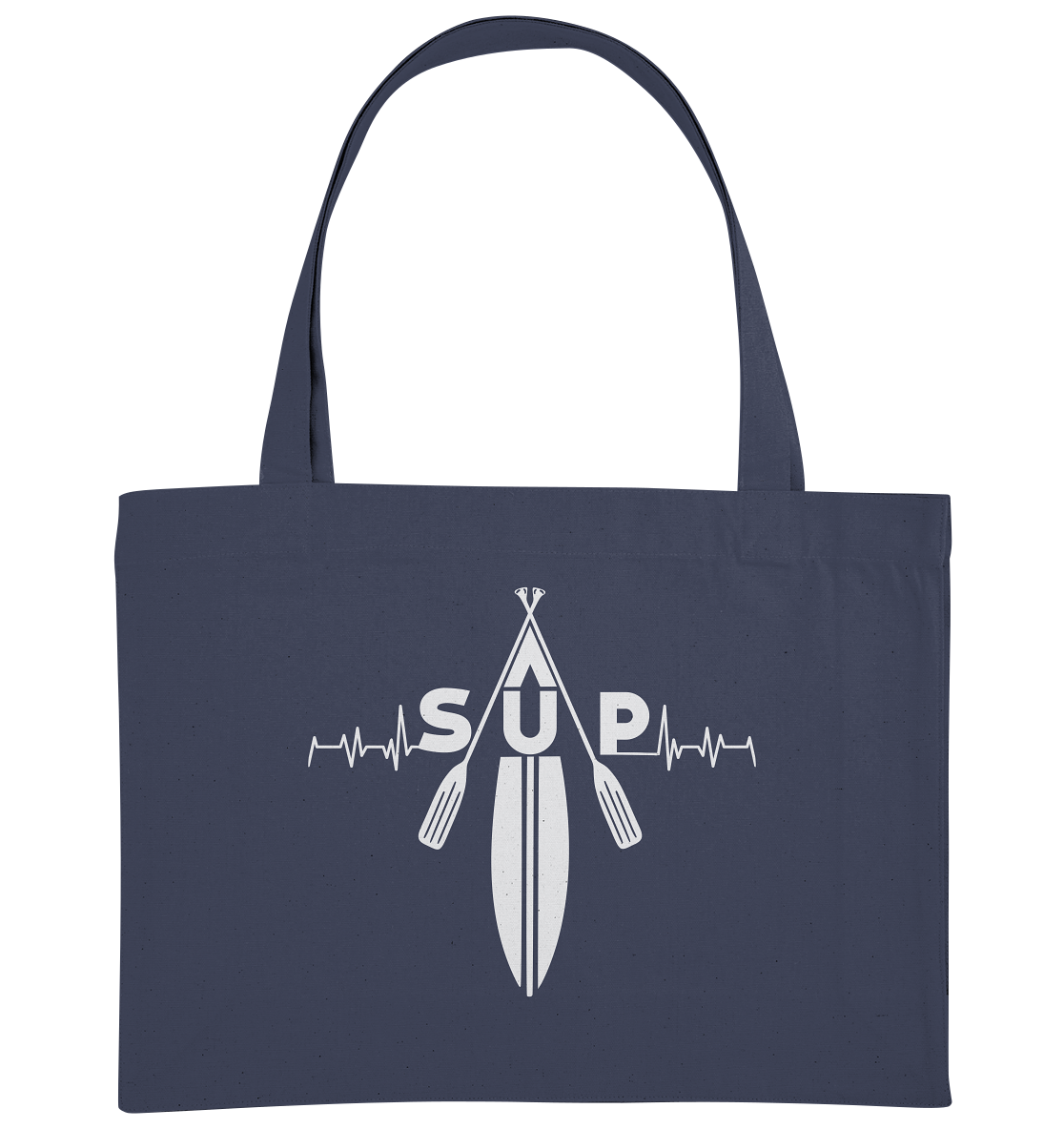 SUP Heartbeat clean Schrift - Organic Shopping-Bag