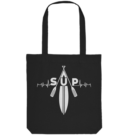 SUP Heartbeat clean Schrift - Organic Tote-Bag