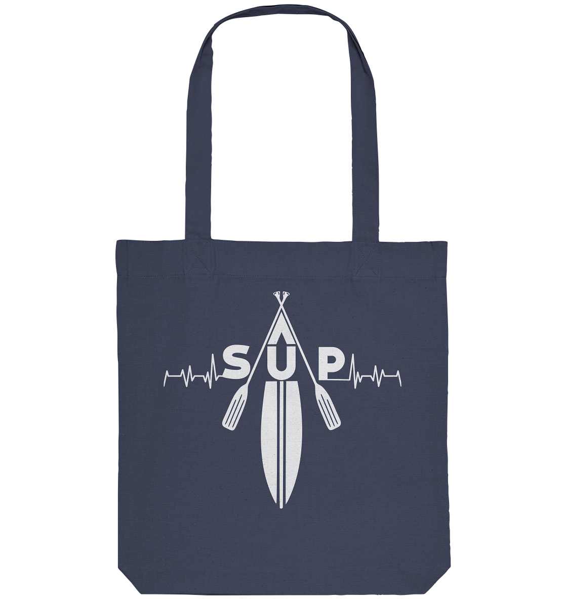 SUP Heartbeat clean Schrift - Organic Tote-Bag