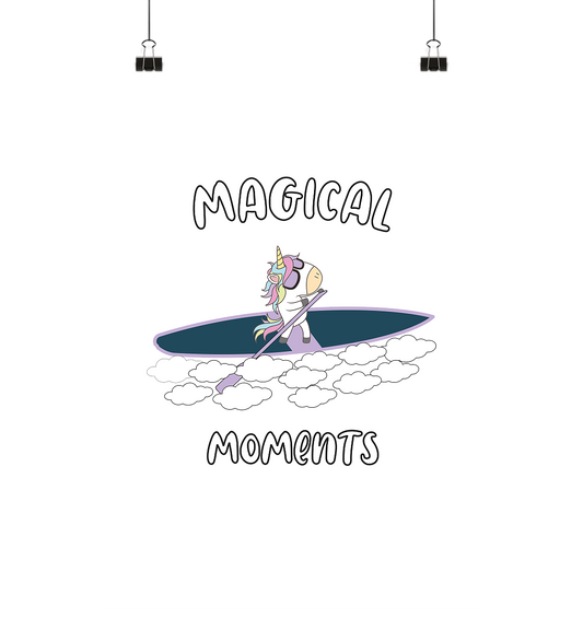 SUP Einhorn-Magical Moments - Poster Din A3 (hoch)