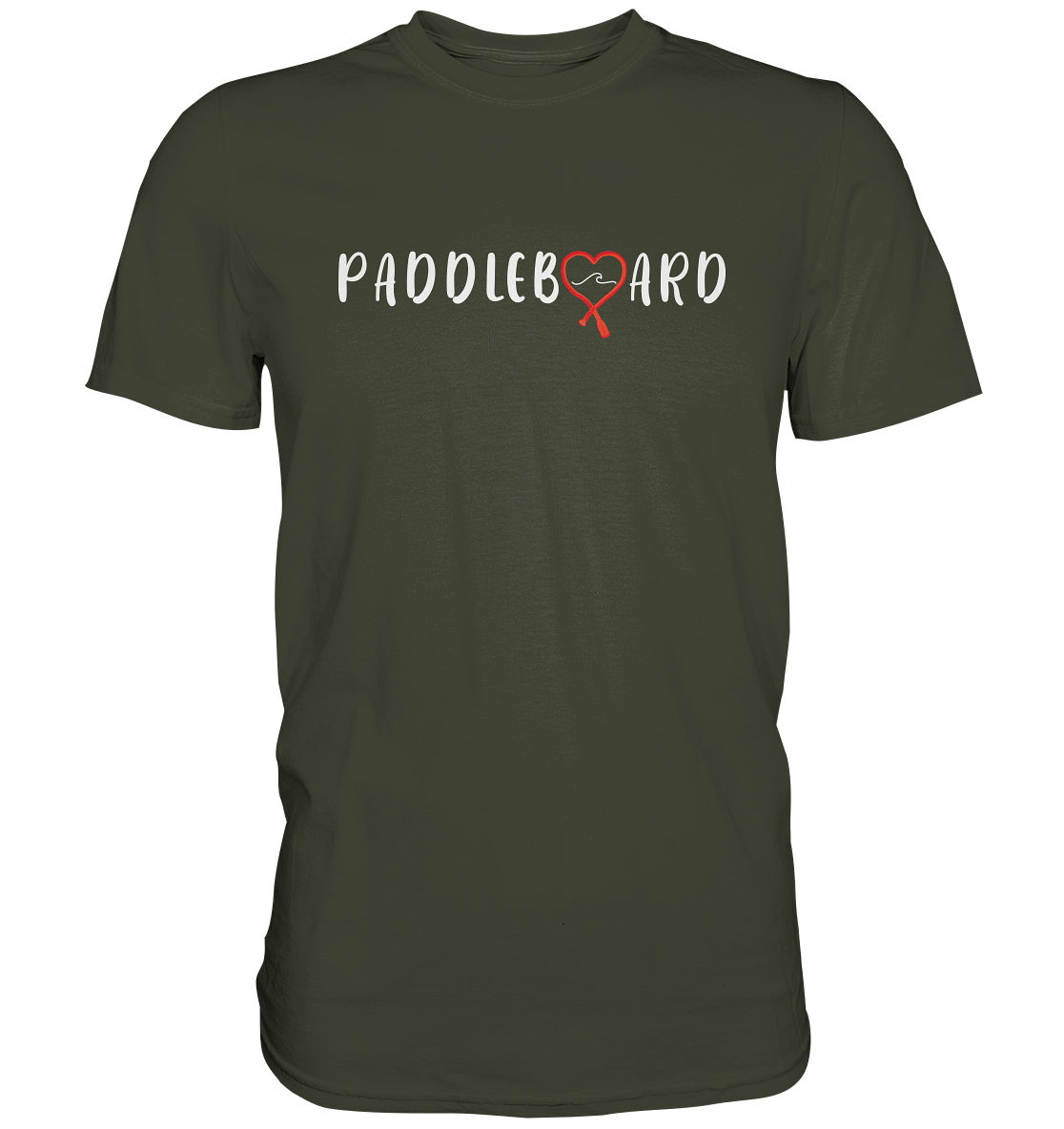 Paddleboard- ein Herz für die Welle - Premium Shirt