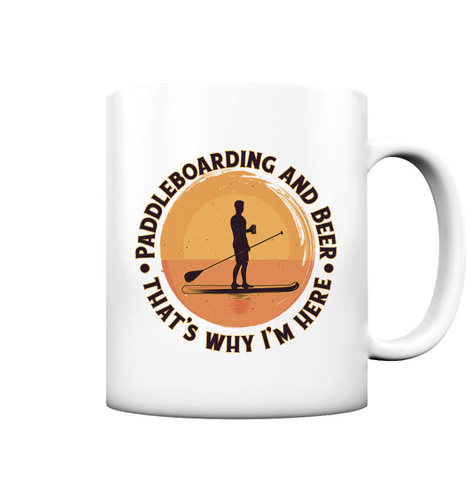 Paddleboard an Beer  - Tasse matt