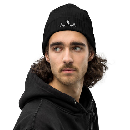 SUP Herzschlag Boy Bio-Beanie gesticktes Design